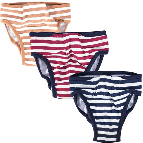 Breathable Cotton Pet Physiological Pants Stripe Camouflage Female Dog Sanitary Diapers Cute Puppy Physiological Underwear