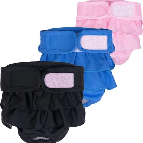 Pet Dog Physiological Pants Female Dog Sanitary Diapers Washable Ruffle Princess Style Puppy Period Panties Pet Supplies