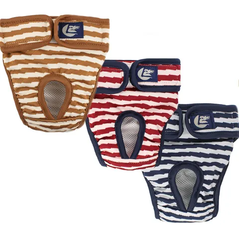 Breathable Cotton Pet Physiological Pants Stripe Camouflage Female Dog Sanitary Diapers Cute Puppy Physiological Underwear