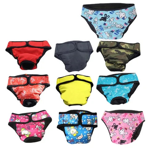 Large Dog Physiological Pants Female Dog Period Pants Anti-Harassment Dog Diapers Breathable Cotton Pet Sanitary Pants