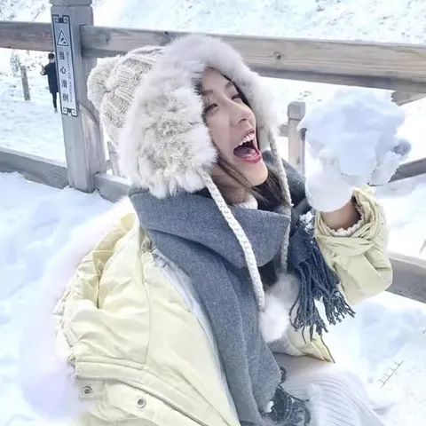 Women Winter Warm Angora Rabbit Hair Trapper Hat Cable Knit Ear Protection Beanie Caps With Pom Pom For Outdoor Activity