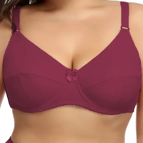 Women Plus Size Smooth Bra Push Up Supportive Lingerie Breathable Comfort Underwear Full Cup Adjustable Shoulder Strap Bra