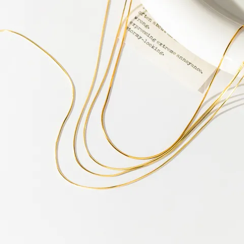 S925 Sterling Silber Schlangenkette Halskette Für Damen Minimalistische Ultradünne Schlüsselbeinkette Gold Silber Roségold Plattierter Schmuck
