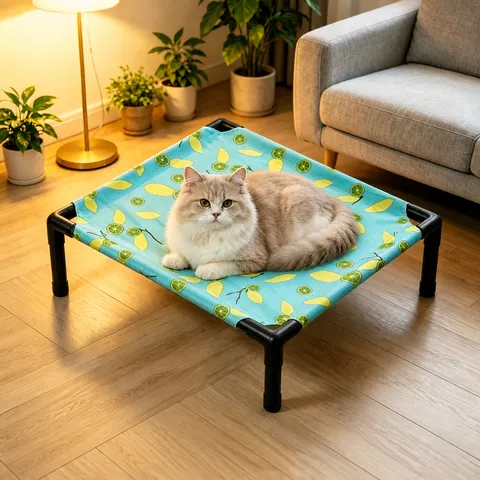 Cama Elevada Para Gatos Desmontable Lavable Transpirable Cama Para Mascotas Portátil Cama Elevada Para Perros Tela Oxford Alfombrilla Para Dormir De Animales Pequeños