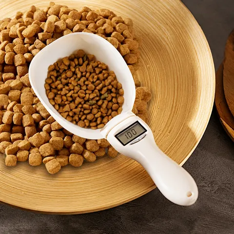 Cucchiaio Misuratore Elettronico Digitale per Cibo per Animali Domestici per Gatti e Cani Strumento di Alimentazione Preciso