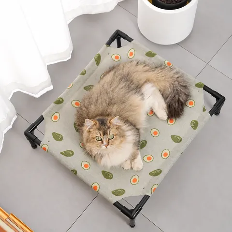 Cama Elevada Para Gatos Desmontable Lavable Transpirable Cama Para Mascotas Portátil Cama Elevada Para Perros Tela Oxford Alfombrilla Para Dormir De Animales Pequeños