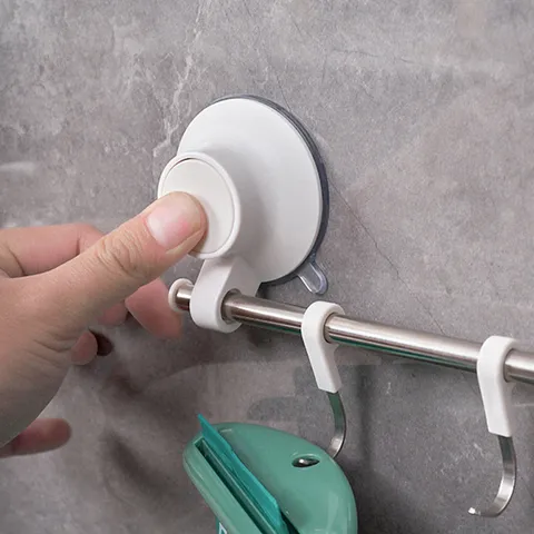 Japanese Style Heavy Duty Suction Cup Hook Stainless Steel Wall Mounted Vacuum Hooks For Bathroom Kitchen Towel Hook Rack
