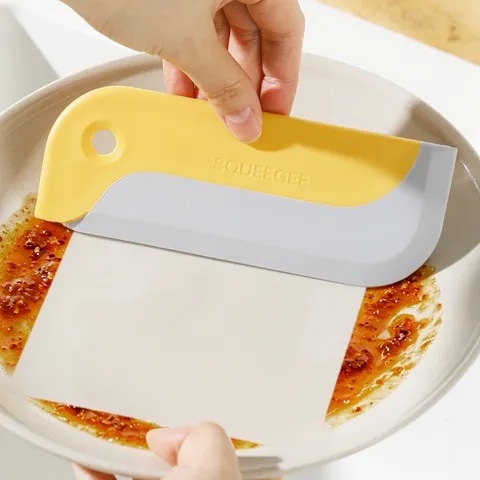 Grattoir de Nettoyage de Cuisine Japonais Grattoir d'Élimination des Taches d'Huile pour Casserole Poêle Assiette Vaisselle Outil de Nettoyage en Plastique