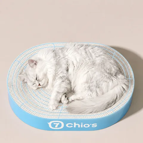 Rascador para Gatos de Papel Corrugado Engrosado Resistente al Desgaste y Cama para Gatos Integrados Suministros para Mascotas
