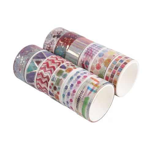 DIY Painted Hot Stamping Washi Tape Decorative Adhesive Masking Tape For Journal Craft Scrapbooking Art Supplies