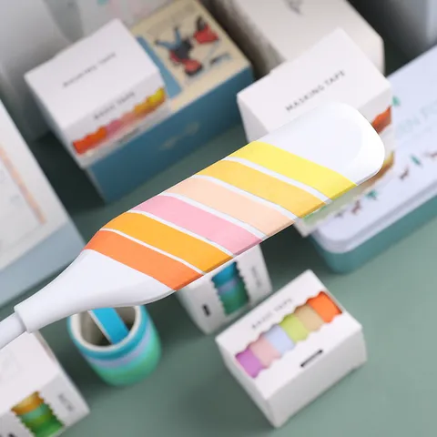 Solid Color Washi Tape Set Decorative Masking Tape For Journal Scrapbooking DIY Craft Stationery Supplies