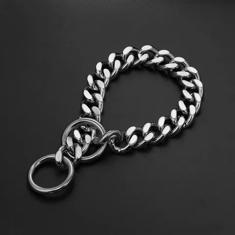 Collare Per Cani Da Compagnia In Acciaio Inossidabile Resistente Catena Cubana P Catena Guinzaglio Di Addestramento In Metallo Per Cani Medi E Grandi