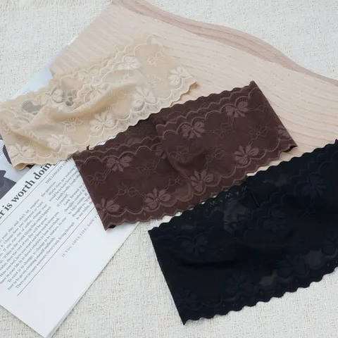 Vintage Lace Elastic Headband Bow Floral Lace Trim Hair Band Women Hair Accessories Casual Daily Hairwear