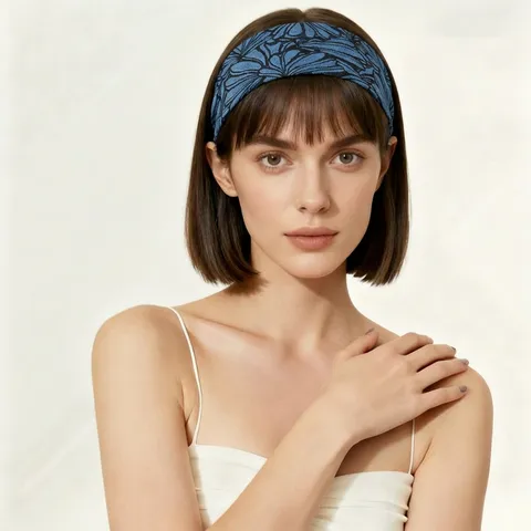 Bohemian Floral Elastic Cotton Sports Headband Wide Hair Band For Women Fashion Fitness Sweatband Hair Accessories