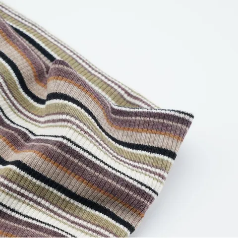 Retro Striped Knitted Headband For Women Autumn Winter Color Block Wide Hair Band Vintage Elastic Hair Accessory