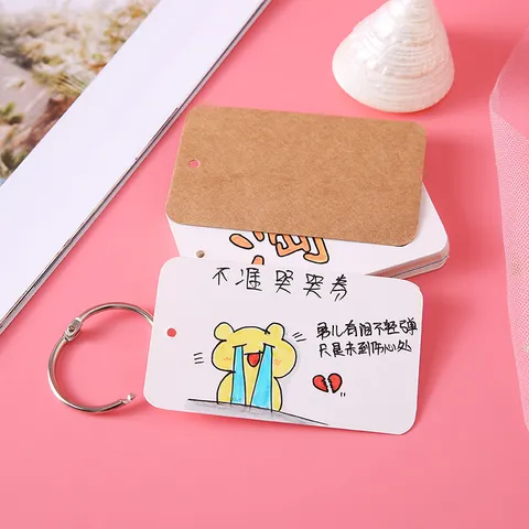 Tarjetas de Índice en Blanco Fichas Bloc de Notas con Anilla Bloc de Estudio Tarjetas de Palabras para Escuela Oficina