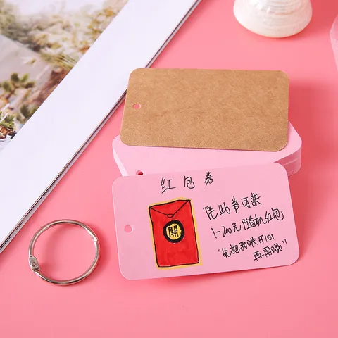 Tarjetas de Índice en Blanco Fichas Bloc de Notas con Anilla Bloc de Estudio Tarjetas de Palabras para Escuela Oficina