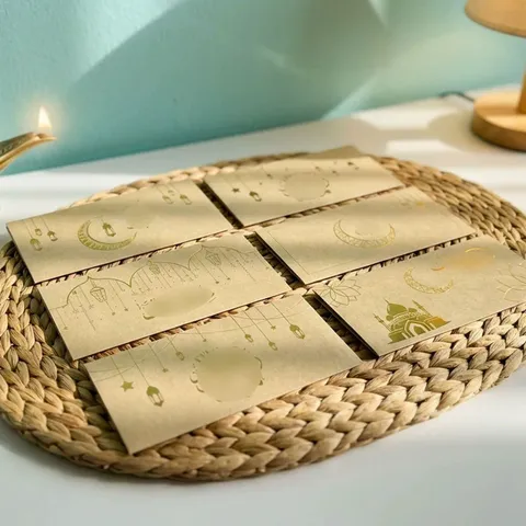 Buste Rosse di Capodanno del Medio Oriente Carta Kraft Stampa a Caldo Pacchetti di Denaro Forniture per Feste