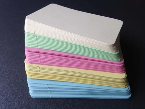 Fiches Index Vierges Cartes Mémoire Papier Kraft Notes Adhésives Colorées Bloc-Notes Mots Pour Étude Bureau Papeterie