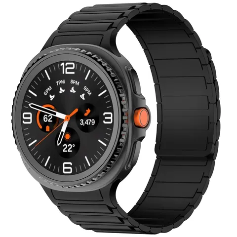 Magnetic Silicone Smartwatch Band Compatible With Samsung Galaxy Watch Replacement Strap Fashion Wristband
