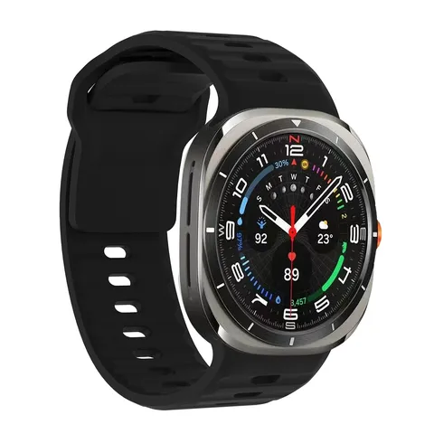 Silicone Replacement Watch Band For Samsung Galaxy Watch Ultra Sport Waterproof Soft Strap Adjustable Wristband