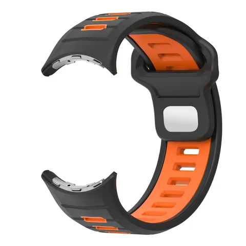 Two-Tone Silicone Replacement Watch Band Breathable Sport Strap Soft Wristband For Smartwatch Accessories