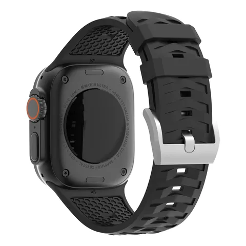 Silicone Watch Band For Apple Watch Ultra Series Tire Tread Replacement Strap
