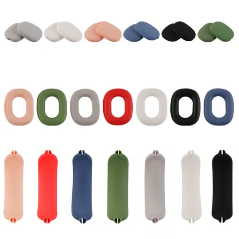 Silicone Protective Case For Over-Ear Headphone Headband And Ear Cups Soft Full Cover Anti-Scratch Accessories