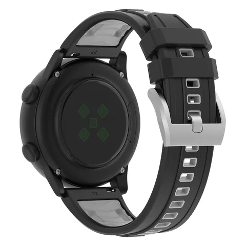 Silicone Watch Band Dual Color Evil Eye Replacement Strap Sport Wristband For Smartwatch Universal Accessories
