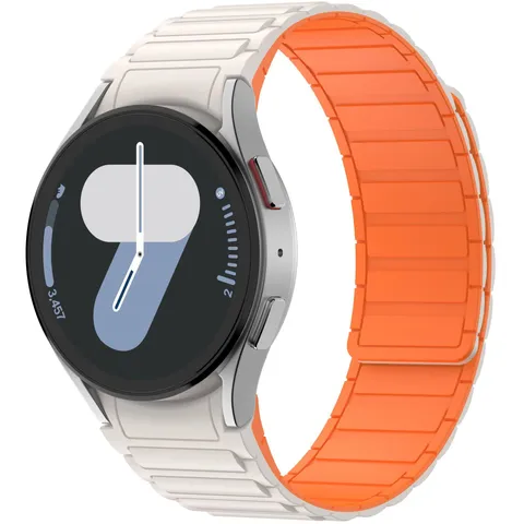 Magnetic Silicone Watch Band Replacement Strap Compatible With Galaxy Watch Soft Breathable Sport Wristband