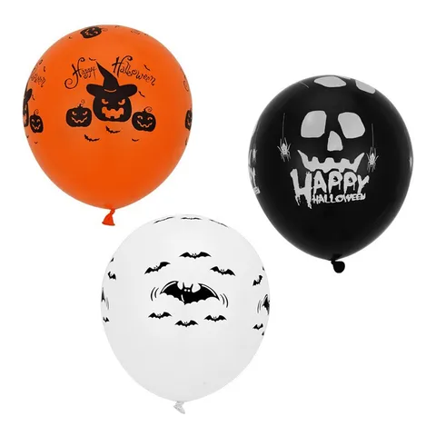 Palloncini in Lattice di Halloween Zucca Pipistrello Stampato Festa Decorazione Palloncini