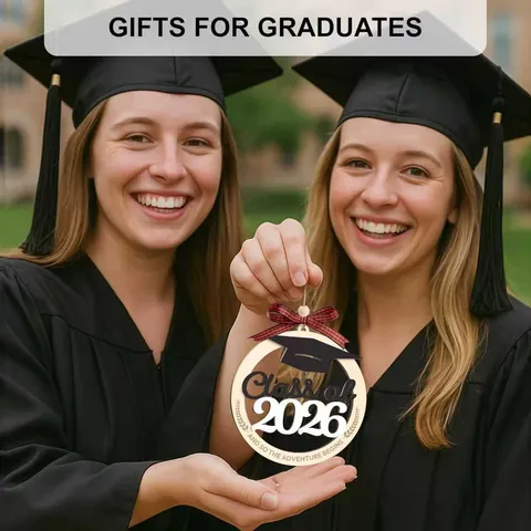 2026 Graduation Wooden Hanging Pendant Creative Craft Party Commemorative Gift American Style Home Decor