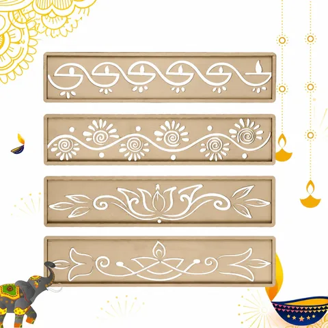 DIY Hohl Malerei Schablonen Ranken Blumenmuster Zeichnung Vorlage Für Wand Boden Handwerk Kunst Dekoration