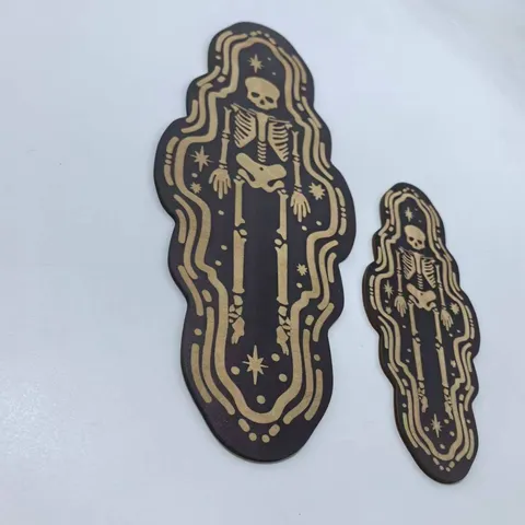 Halloween Wooden Wall Hanging Sign Gothic Dark Skull Decor Basswood Laser Engraved Wall Art For Home Party
