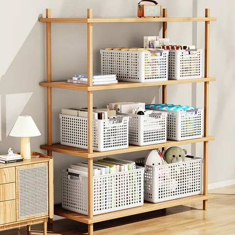 Kunststoff Aufbewahrungskorb Durchbrochene Aufbewahrungsbox Organizer Mit Griff Für Küche Büro Zuhause
