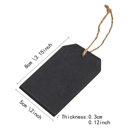Rustic Wooden Hanging Blackboard Message Board Creative Wood Craft Sign For Home Festival Party Decoration