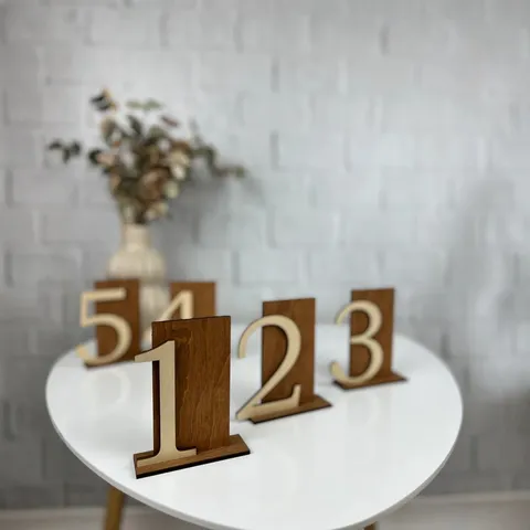 Targa con Numero da Tavolo in Legno Ornamento da Scrivania in Tiglio Decorazione da Tavola per Festa di Matrimonio Ristorante Casa