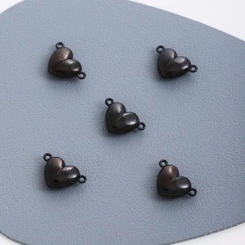 Chiusura Magnetica a Cuore in Acciaio Inossidabile Connettore per Gioielli Fai-da-te Collana Bracciale Lucidato Pendente Amore