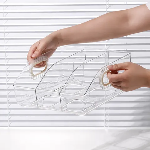 Transparente PET Desktop Aufbewahrungsbox Datei-Organizer Klarer Buchständer Aufbewahrungskorb