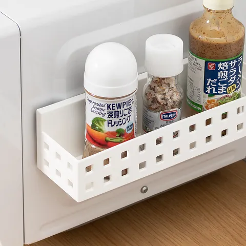 Boîte de Rangement Magnétique pour Réfrigérateur Murale Sans Perçage Étagère Organisateur de Cuisine