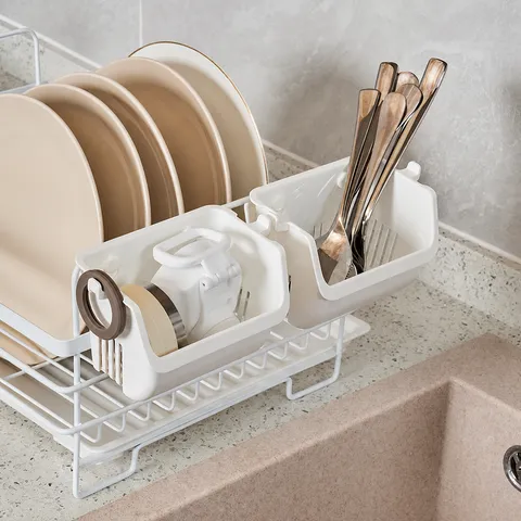 Japanese Kitchen Sink Hanging Basket Plastic Drainage Rack Small Items Storage Box With Hook Household Organizer