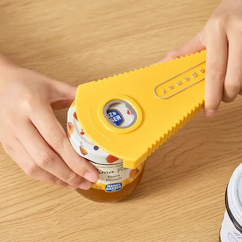 Multifunktionaler Manueller Dosenöffner Rutschfester Flaschendeckelöffner Magnetischer Kunststoff V-Form Glasöffner Küche