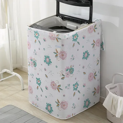 Housse de Machine à Laver en PEVA Nordique Imperméable Protection Solaire Antipoussière Protection Complète pour Maison