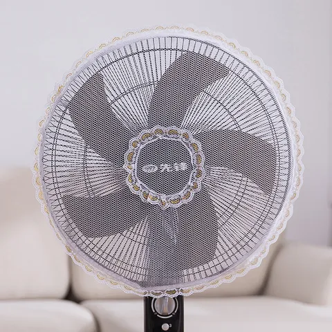 Housse de Sécurité pour Ventilateur Filet Anti-Pincement Protection des Doigts Bébé Antipoussière Lavable Couverture de Ventilateur