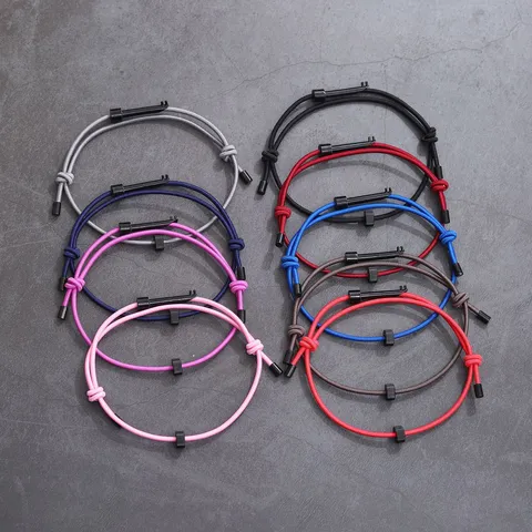 Minimalistisches Wolframkarbid Zahnrad Flucht Armband Verstellbares Handgefertigtes Geflochtenes Überlebensseil Armband Schmuck