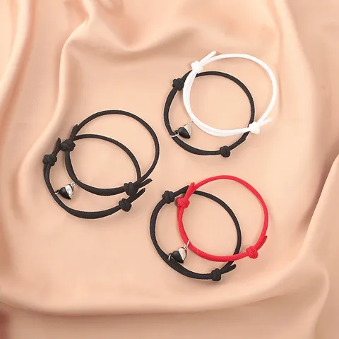 Magnetic Heart Couple Bracelets For Lovers Minimalist Braided Milan Rope Friendship Matching Jewelry Jewelry Gift For Men Women