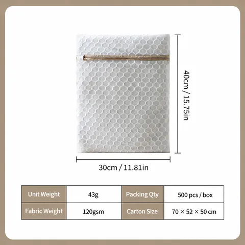 Sac à Linge Épaissi en Maille Double Couche Pour Machine à Laver Sac de Protection des Vêtements Filet Soutien-Gorge Sous-Vêtements Rangement Maison