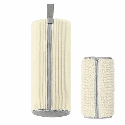 Sac à Linge en Chenille Épaissie pour Chaussures en Machine à Laver Sac de Protection Cylindrique en Maille Réutilisable pour Maison