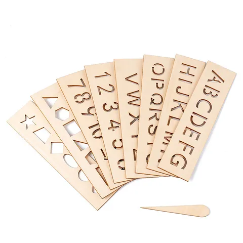 Tableau d'Entraînement à l'Écriture de Chiffres et d'Alphabet en Bois Jouet Éducatif pour Enfants Tableau de Traçage de Lettres