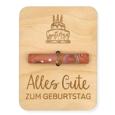 Houten Geld Cadeau Kaart Houder Lasergegraveerde Contant Geld Houder Geld Kaart Voor Bruiloft Verjaardag Feest Vakantie Cadeau